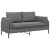 vidaXL 2-Seater Sofa 2-Seater Dark Grey 188 x 81 x 89 cm Velvet