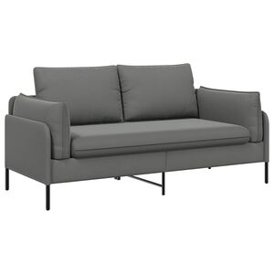 vidaXL 2-Seater Sofa 2-Seater Dark Grey 188 x 81 x 89 cm Velvet