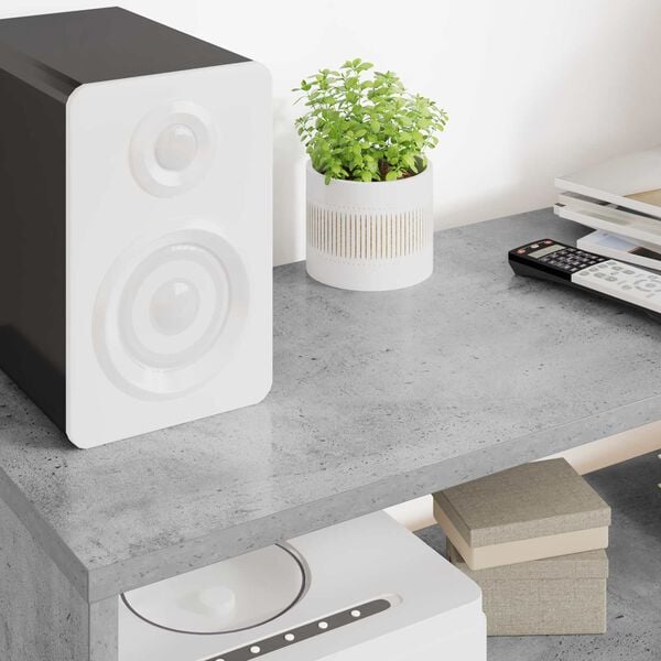 vidaXL TV Cabinet Concrete Grey 100 x 30 x 40 cm Engineered Wood