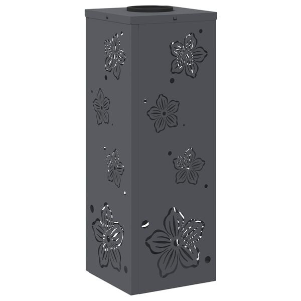 vidaXL Solar LED Pathway Light 2 pcs Anthracite Cold Rolled Steel