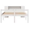 vidaXL Bookcase Bed without Mattress White 140x190 cm Solid Wood Pine