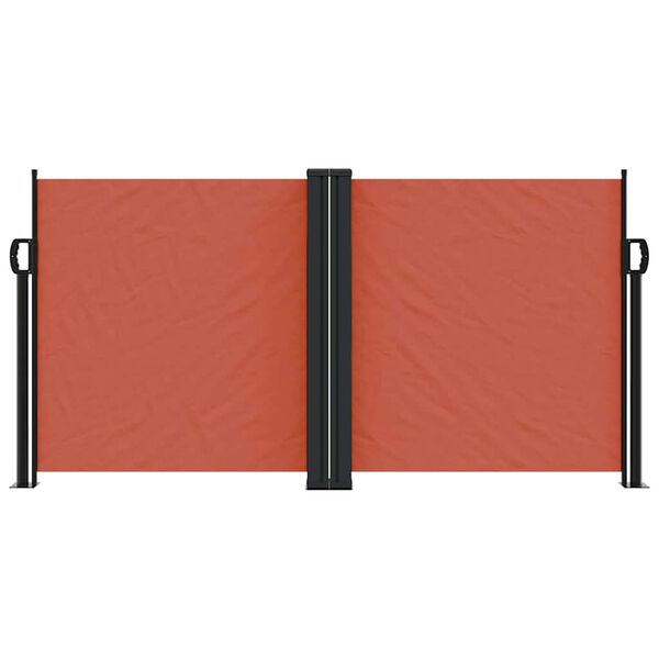 vidaXL Retractable Side Awning Terracotta 120x1000 cm