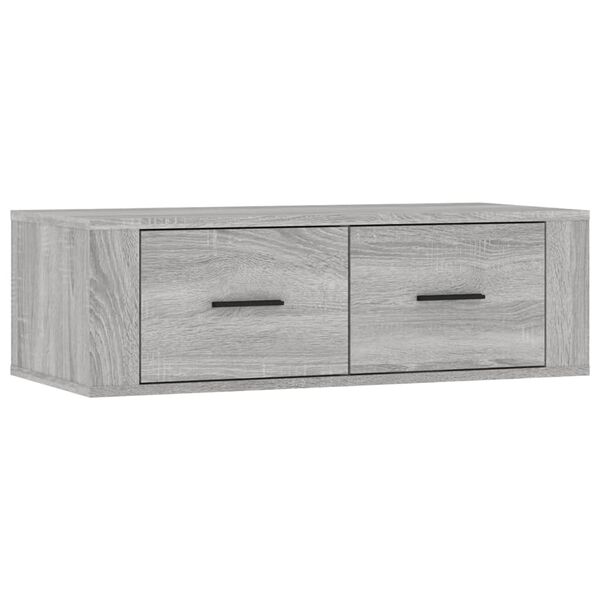 vidaXL Hanging TV Cabinet Grey Sonoma 80x36x25 cm Engineered Wood