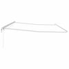 vidaXL Awning Frame with LED Strip Lights White 600 x 350 cm Aluminium