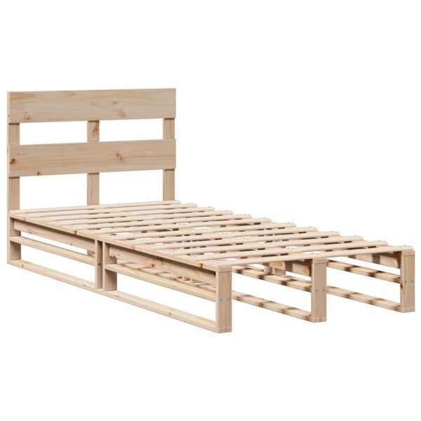 vidaXL Bed Frame without Mattress 100x200 cm Solid Wood Pine
