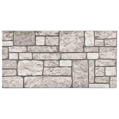 vidaXL 3D Wall Panels with Grey Brick Design 11 pcs EPS