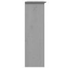 vidaXL Cabinet with Glass Doors BODO Grey Solid Wood Pine