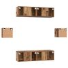 vidaXL TV Cabinet Set Wall-mounted 6 pcs Old Wood Engineered Wood
