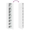 vidaXL Slim Storage Cabinet White 30x42.5x225 cm Engineered Wood