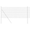 vidaXL Euro Fence Grey 0.8 x 10 m PVC-coated iron