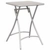 vidaXL Bistro Table Beige 55 x 55 x 72.5 cm Powder-coated Steel