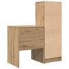 vidaXL Desk with Drawer 2 pcs Artisan Oak