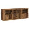vidaXL LED Sideboard Old Wood 181.5 x 37 x 67 cm Engineered Wood