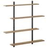 vidaXL Wall Shelf Artisan Oak 100 x 13.5 x 101 cm Engineered Wood