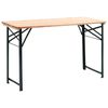 vidaXL Folding Beer Table with 2 Benches 118 cm Fir Wood