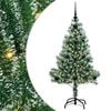 vidaXL Artificial Christmas Tree Snow Flocked with LED Light 120 cm