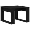 vidaXL Coffee Table Black Oak 50 x 50 x 35 cm Engineered Wood