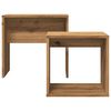 vidaXL Nesting Coffee Tables 2 pcs Artisan Oak Engineered Wood