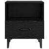 vidaXL Bedside Cabinet with Drawer 2 pcs Black oak 40 x 35 x 47.5 cm