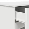 vidaXL Desk with Drawer White 140 x 49 x 76 cm Engineered wood