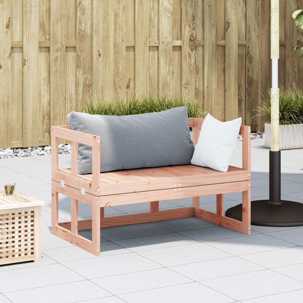 vidaXL Garden Sofa Bench Extendable Solid Wood Douglas