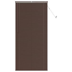 vidaXL Venetian Blind Manual Dark Brown with Pattern 213 x 100 cm PVC