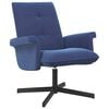 vidaXL Swivel Chair Police Blue Velvet