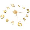 vidaXL 3D Wall Clock Modern Design Gold 100 cm XXL