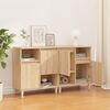 vidaXL Sideboards 2 pcs Sonoma Oak 60x35x70 cm Engineered Wood