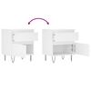 vidaXL Bedside Cabinets 2 pcs White 40x35x50 cm Engineered Wood
