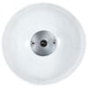 vidaXL Industrial Hanging Lamp 25 W White Round Mango Wood 42 cm E27