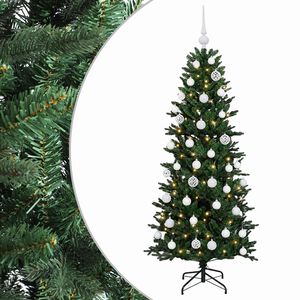 vidaXL Artificial Christmas Tree with Bauble 120 cm 150 LEDs