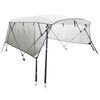 vidaXL 4-bow Bimini Top with Mesh Sidewalls 243x(185-198)x137 cm