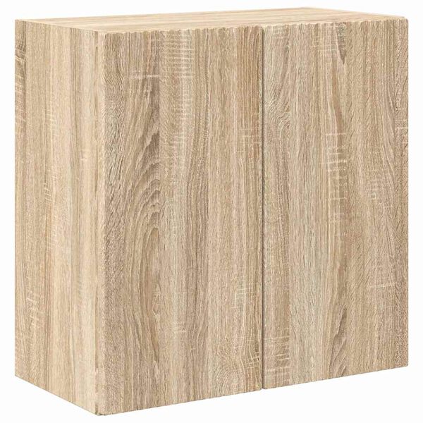 vidaXL TV Wall Cabinet Sonoma Oak 59.5 x 31 x 60 cm Engineered Wood
