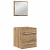 vidaXL Bathroom Furniture Set 2 pcs Artisan Oak Engineered Wood