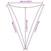 vidaXL Sunshade Sail 160 g/m&sup2; White 5x7x7 m HDPE