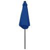 vidaXL Garden Parasol with LED Lights and Aluminium Pole 270 cm Azure Blue
