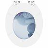 vidaXL Toilet Seat Grey 44 x 38 cm MDF board