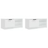 vidaXL TV Cabinets 2 pcs White 80x35x36.5 cm Engineered Wood