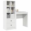 vidaXL Desk with Drawer 2 pcs White