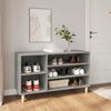 vidaXL Shoe Cabinet Concrete Grey 102x36x60 cm Engineered Wood