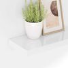 vidaXL Floating Wall Shelves 4 pcs High Gloss White 50x23x3.8 cm MDF
