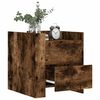 vidaXL Bedside Cabinet Smoked Oak 45x50x50 cm Engineered Wood