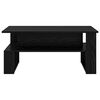 vidaXL Coffee Table Black Oak 90 x 50 x 40 cm Engineered Wood