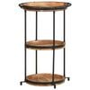 vidaXL Side Table Ø55x83 cm Solid Wood Acacia