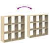 vidaXL Room Divider Bookcase Sonoma Oak 102x29x103.5 cm Engineered Wood