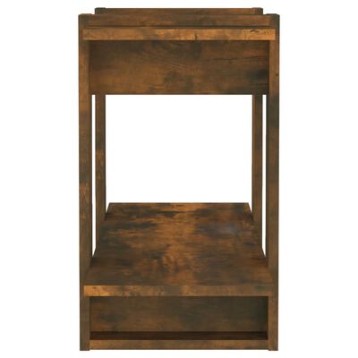 vidaXL Book Cabinet/Room Divider Smoked Oak 80x30x51 cm