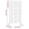 vidaXL Privacy Screen Grey 100 x 50 x 180 cm Steel