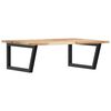 vidaXL Basin Shelf Wall Mounted Steel and Solid Wood Acacia