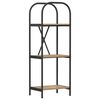 vidaXL Bookshelf 3-Tier 40 x 30 x 109 cm Engineered wood Artisan Oak